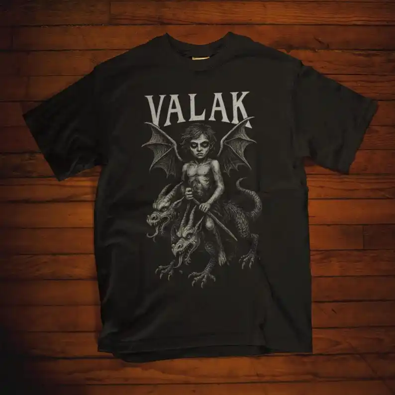 Футболка Valak с дизайном True Demonology от Ars Goetia, оккультная готическая рубашка, футболка с изображением готического духа Валака, эзотерическое искусство колдовства. (art.: 3920dbf0bf54e) - 3920dbf0bf54e