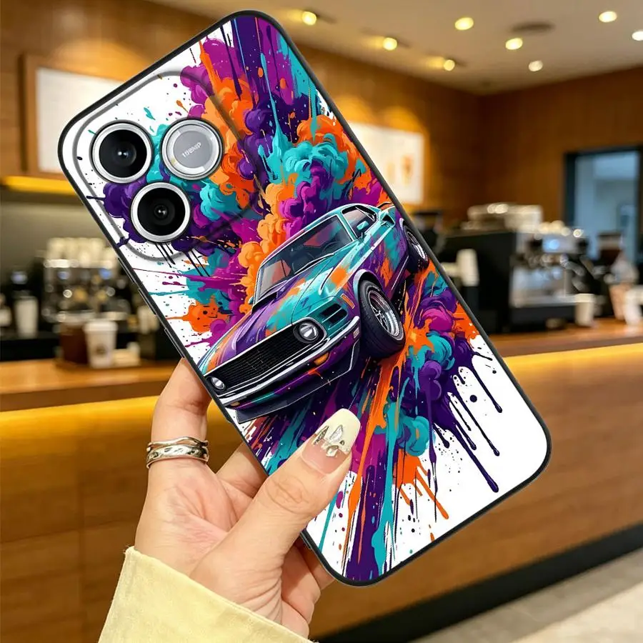 Фото Красочный чехол для телефона в виде спортивного автомобиля для Honor 600 Lite X9a X9d X6 70 8X 200 400 X7 X8d X5b 90 Magic5 X8 X9c X6d X7d №5