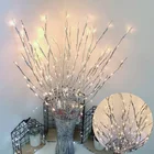 Светодиодная подсветка, рождественские украшения, имитация ветвей дерева, s-образная гирлянда, украшения для дома на рождественскую елку, декор для новогодвечерние
