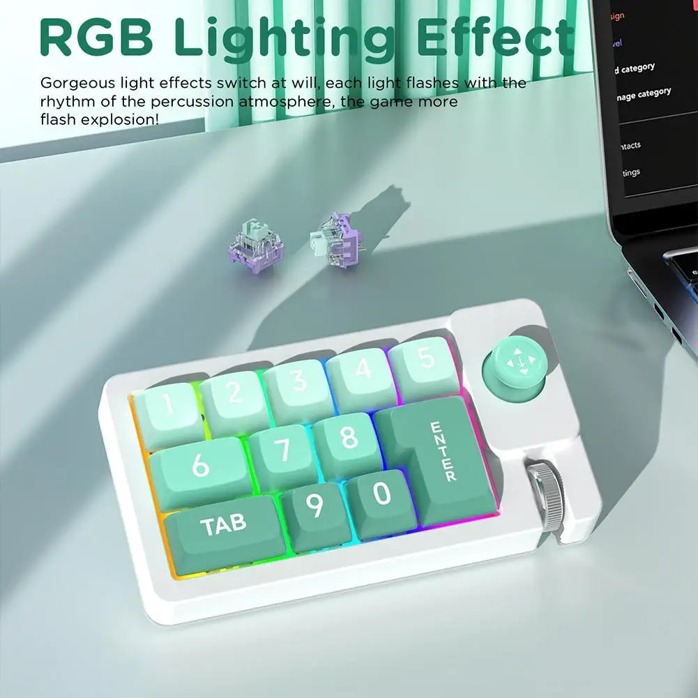 Цифровая механическая клавиатура макро разрешение RGB с горячей заменой