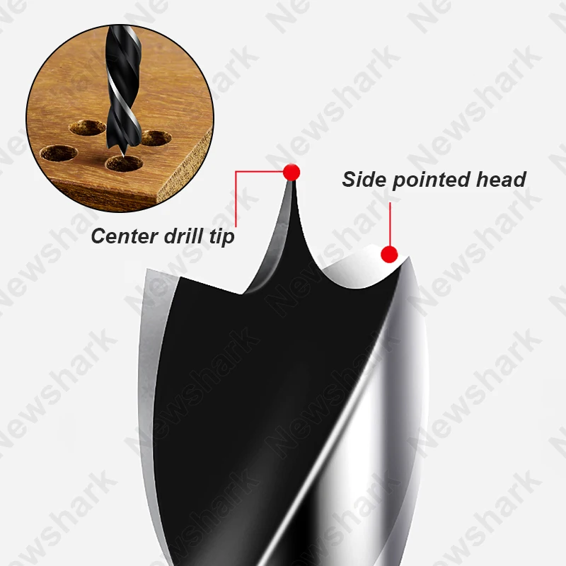 Набор сверл для деревообработки комплект из 8 насадок 3-10 мм с титановым покрытием