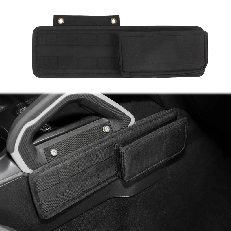 

For Bronco Center Console Gear Shifter Storage Bag Oxford For Ford Bronco 2021 2022 Accessories Black