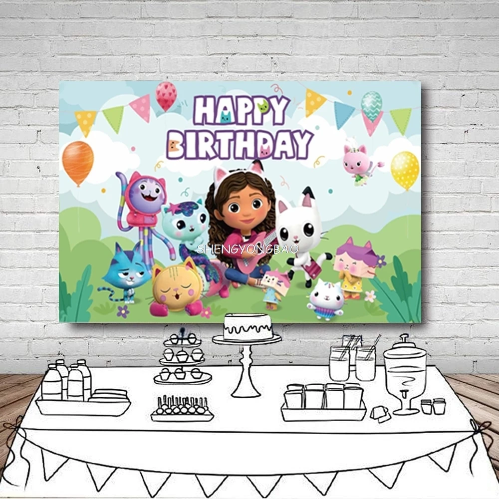 Кукольный домик Габби детские принадлежности для дня рождения украшение фон