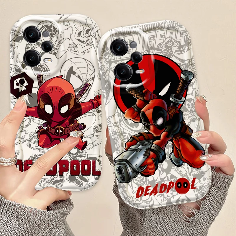 Marvel Captain America Spider-Man для Xiaomi Redmi Note 13 12S 12 11S 11 10 9 8 10A 9T 9C A2 A1 Pro Plus Max Wave Oil Soft