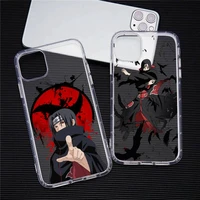 uchiha itachi naruto phone case for iphone 13 12 11 pro max mini xs 8 7 plus x se 2020 xr transparent soft cover