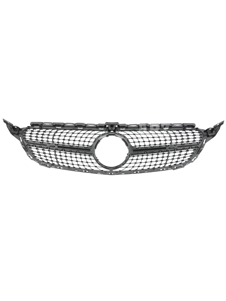 Решетка переднего бампера Diamond Sliver Star для Benz C Class W205 Mercedes C180 C200 C300 C350 2014-2021