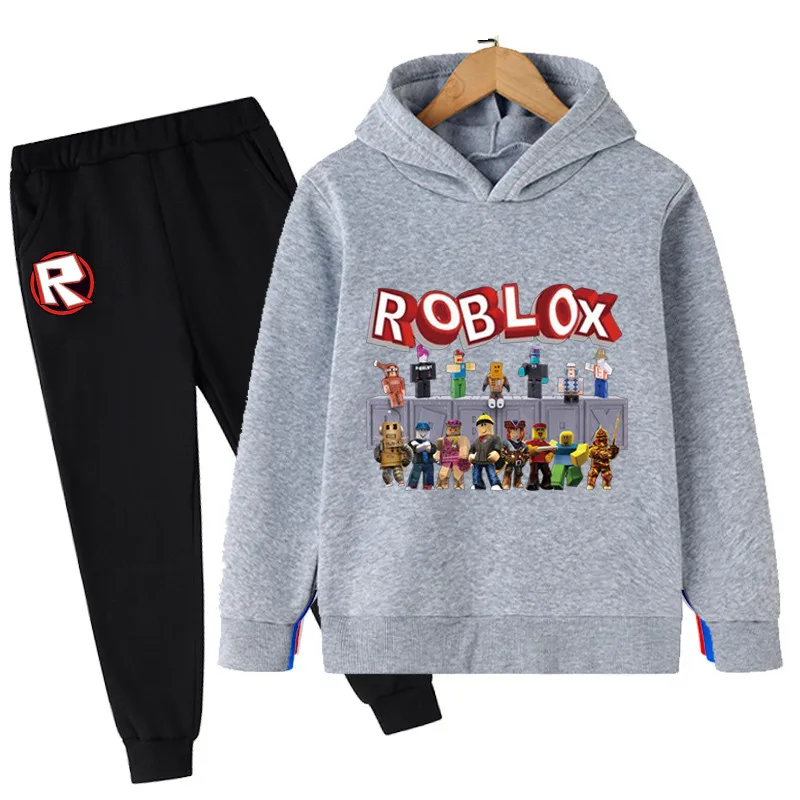 

2022 Spring New Robloxing Hoodie Suit Cotton Kids Hoodie And Pant Two-piece Children Clothing Set 4-14 Years Girl Boys Clothes