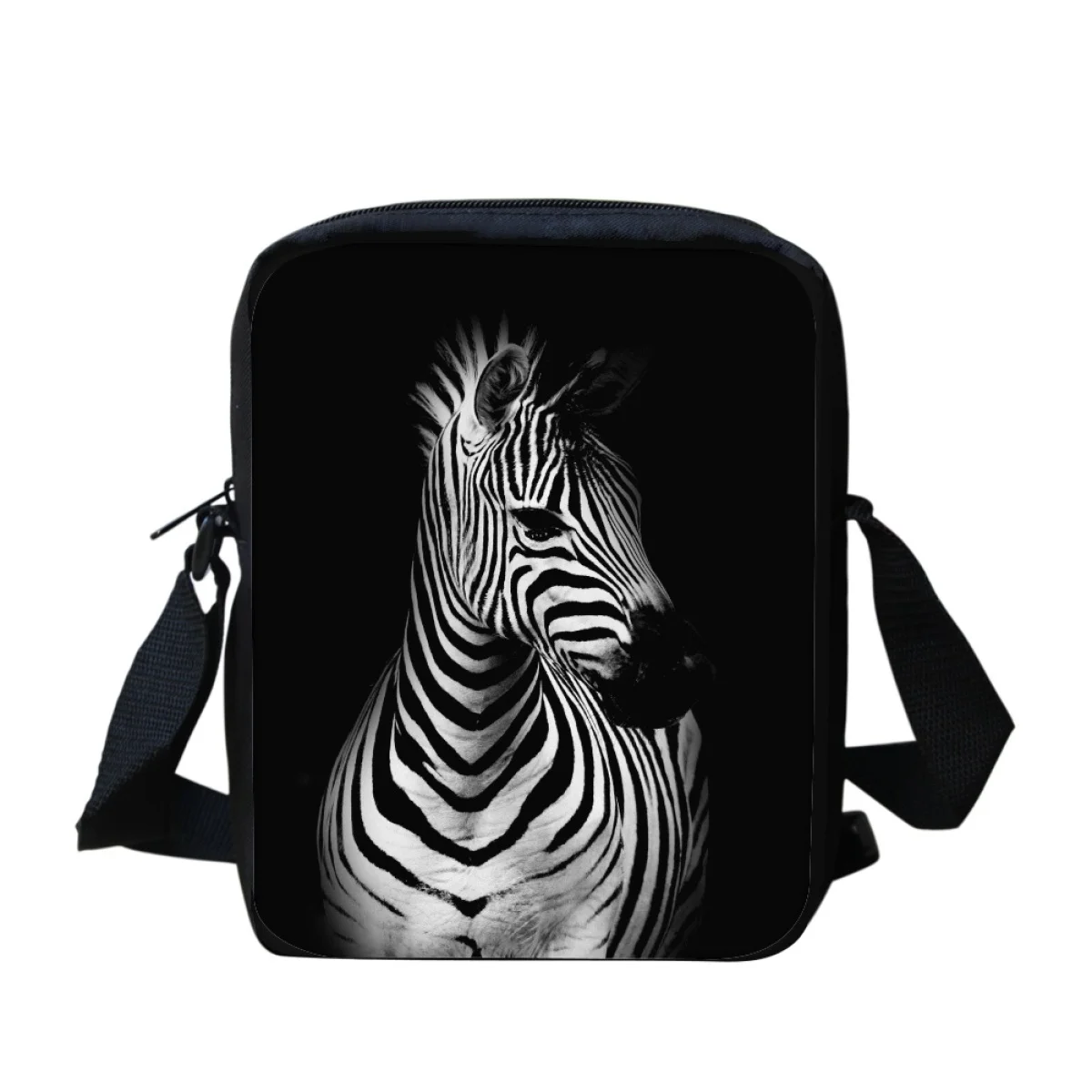 

Hot Zebra 3D Design Print Shoulder Bag Women's Casual Practical Shopping Crossbody Bags Adjustable Small Capacity Messenger Bag