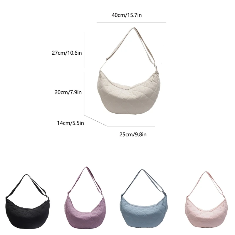 Стеганая нейлоновая сумка через плечо повседневная для однодневных поездок и