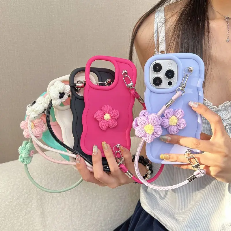 Фото Чехол для телефона Furry Flowers Rope Candy Wave для Oppo A5X A3X A3 A5 Pro A40M A40 A60 A80 5G A79 A78 A77 A76 A74 A73 A72 A77S Cover №2