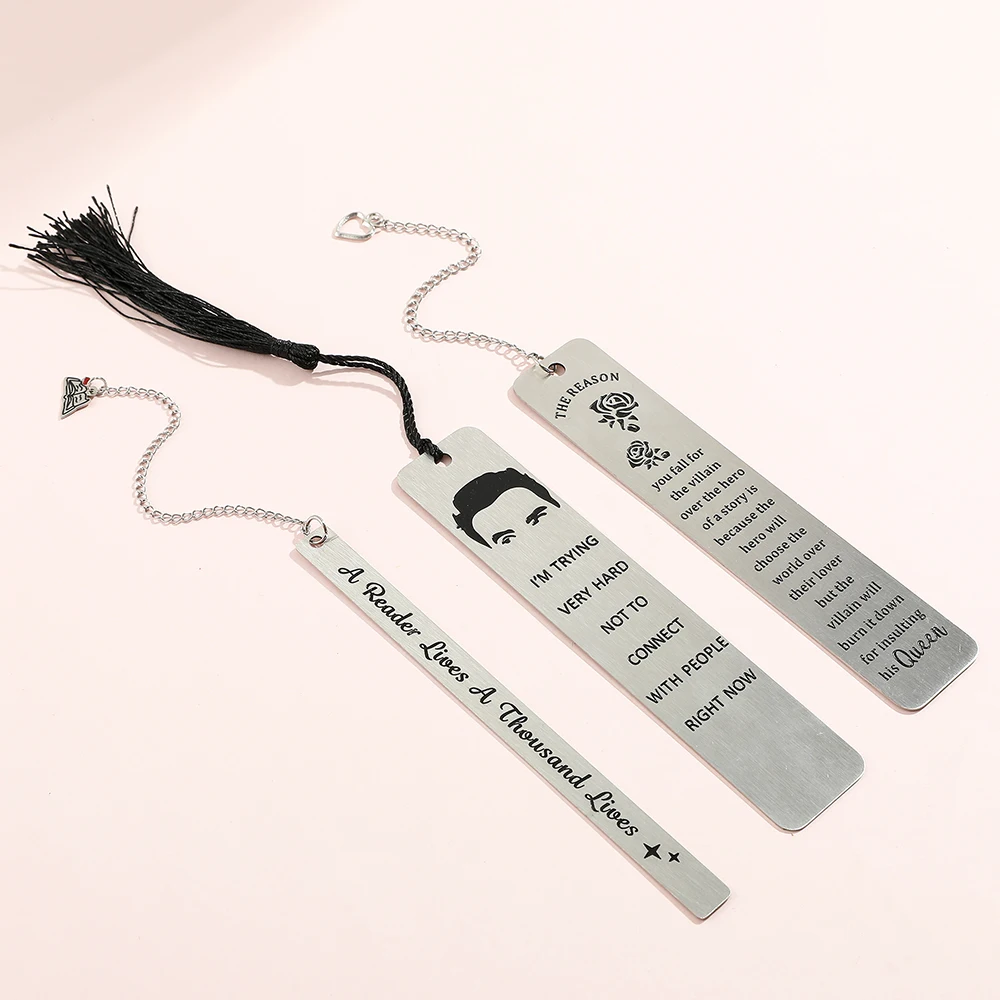 Закладка из нержавеющей стали с языком аспирации закладки для чтения книг