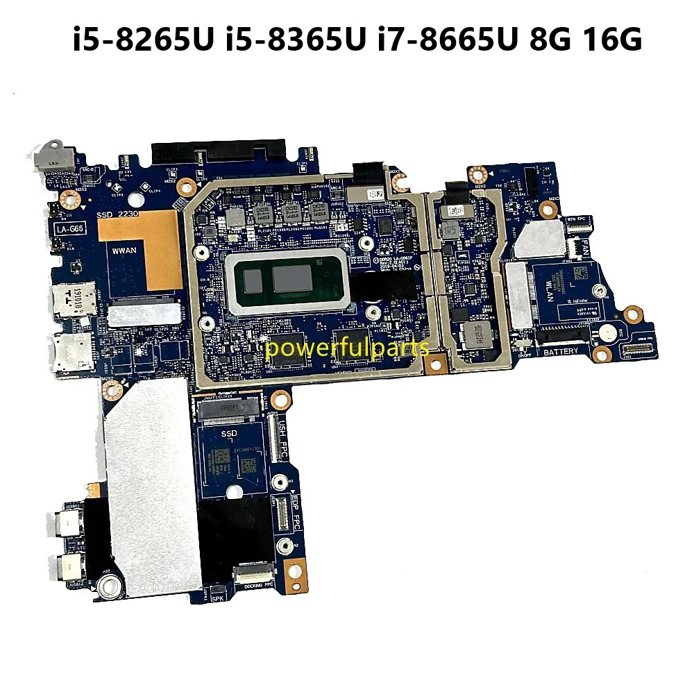 

Материнская плата для планшета Dell Latitude 7200 2-в-1 DDB20 LA-G661P 0TJFG7 0692DM 0K1R84 0XFWFG i5 i7 8 ГБ 16 ГБ, работает хорошо