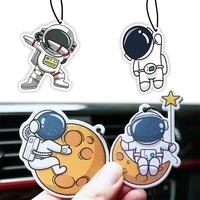 cute astronaut car fragrance piece cartoon pendant universal car interior rearview mirror hanging perfume aromatherapy decor