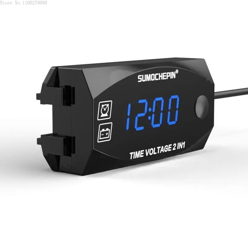 

Waterproof Motorcycle Voltmeter DC 12V LED Digital Display Voltmeter Voltage Panel Meter for Electromobile Motorcycle Car Parts