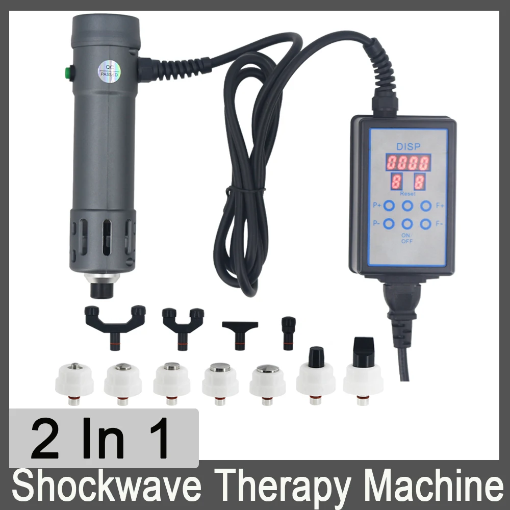 

Портативная машинка для ударно-волновой терапии 2 в 1, инструмент хиропрактика для лечения, физиотерапии, снятия боли в теле, расслабляющий массажер для мышц