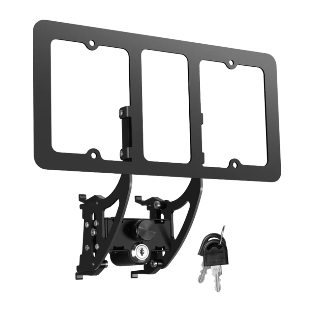 No Drill License Plate Holder for Tesla Model 3/Y 2017-2023 With Anti-Theft Features Front License Plate Bracket Mounting Kit