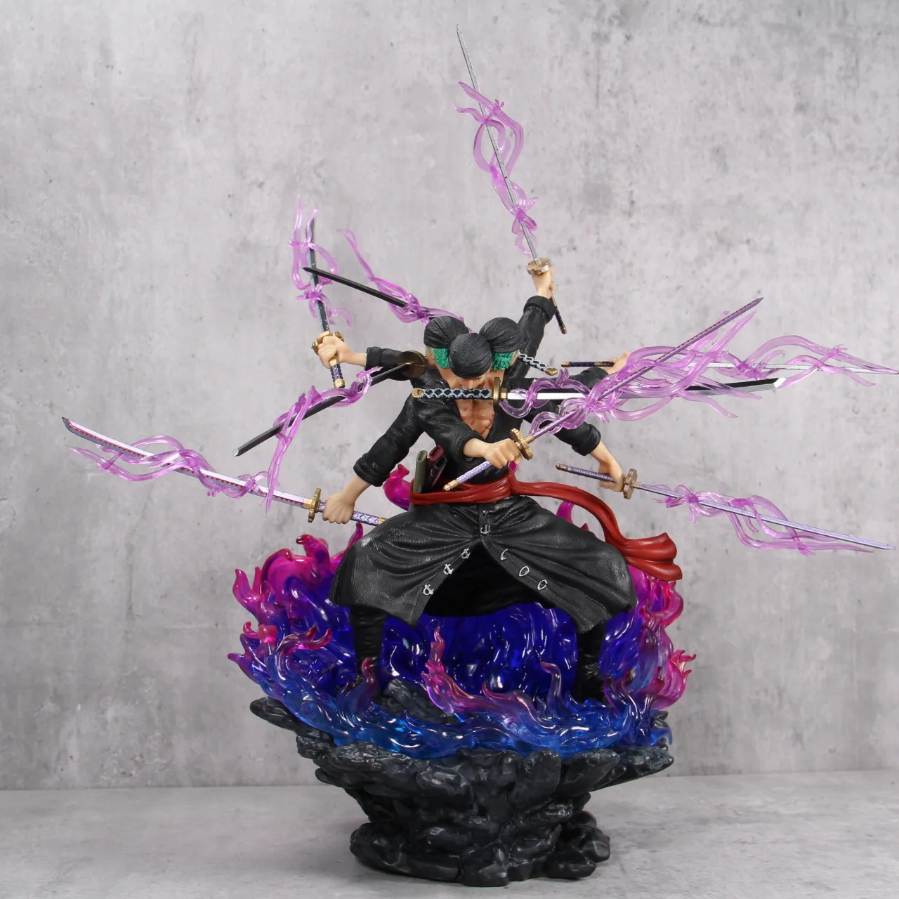 

One Piece Luffy Anime Figure 36cm Roronoa Zoro Blades Ryu Asura Manga Anime Statue PVC Action Figure Collection Model Toys