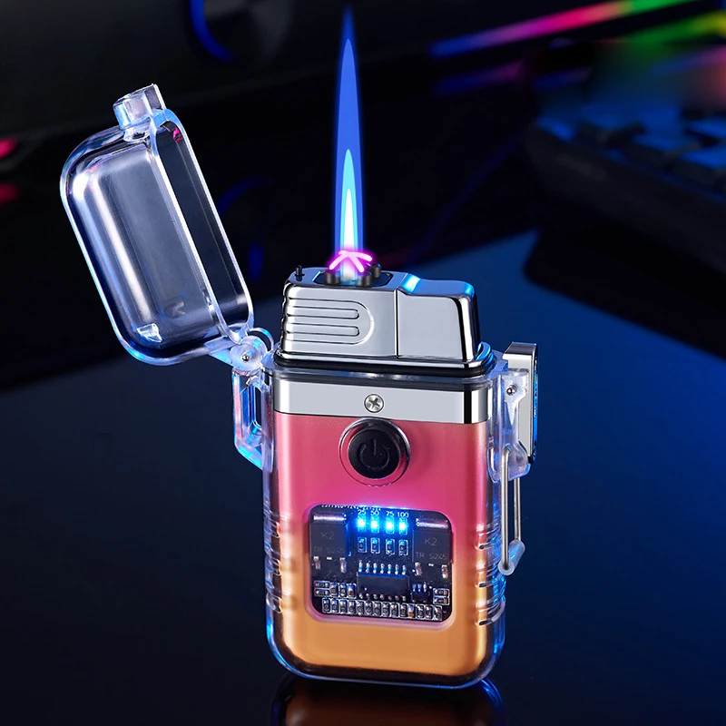 

Gas-electric Dual Use Lighters Outdoor Waterproof Windproof Lighters USB Rechargeable Lighters Torch Lighters Cigarette Lighter