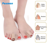 pexmen 2pcs gel toe separators bunion corrector prevent big blisters corns drifting inwards toes straightener foot care tool