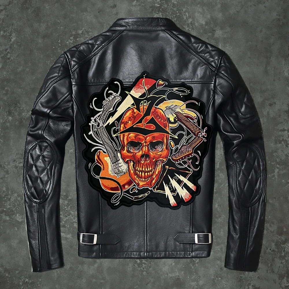 

Нашивка С Вышивкой Rock Skeleton Boutique, нашивка для мотоцикла, музыкальный веер «сделай сам», персонализированные аксессуары для одежды, клей для з...