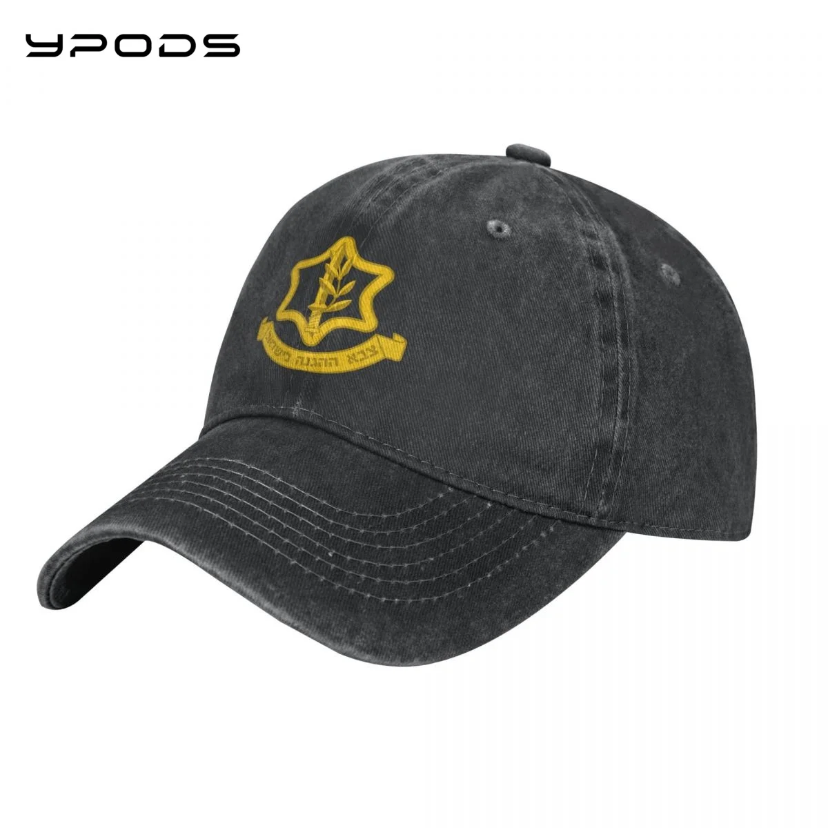 

Israel Army IDF Baseball Caps for Men Women Vintage Washed Cotton Dad Hats Print Snapback Cap Hat