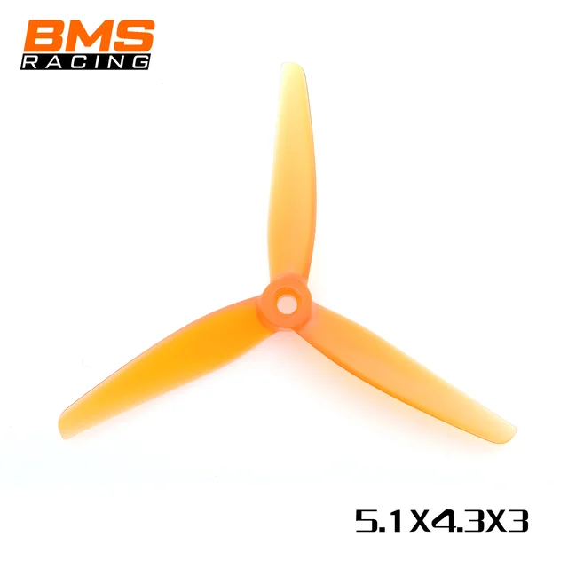 HQProp BMS Racing 5.1x4.3x3 Orange propeller