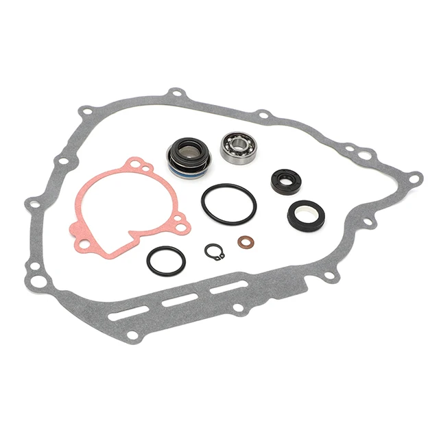 

Для Yamaha RHINO F1 700 VIKING VI EPS Grizzly 550 700 2008-2018 Ремонтный комплект водяного насоса, уплотнение вала, прокладка корпуса подшипника