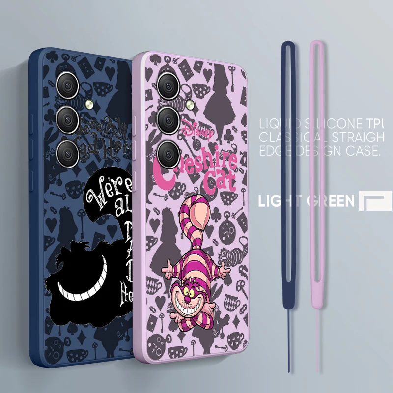

Disney Cat Miraculous Cat For Samsung A34 A14 A52S A54 A23 A13 A73 A03Core A22 4G 5G Liquid Rope Phone Case
