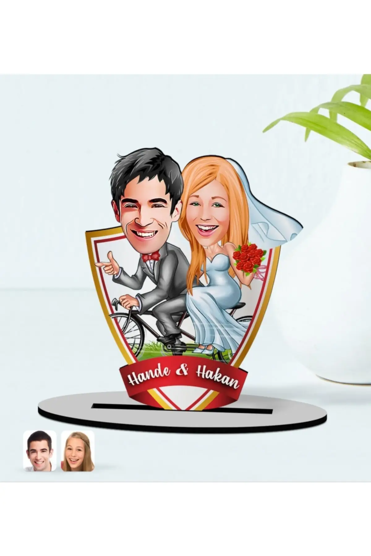 

Personalized Valentine's miniature Wooden Trinket Model-92