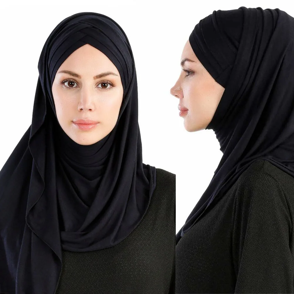 Vestido instantáneo de turbante para mujer, Hijab de Malasia, venta al por mayor