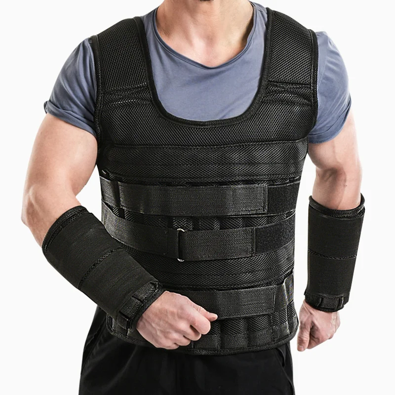 

Outdoor Fitness Training Loading Weight Vest Men Womens Adjustable Running Exercise Sports Gym Equipment Waistcoat Fitness Vest