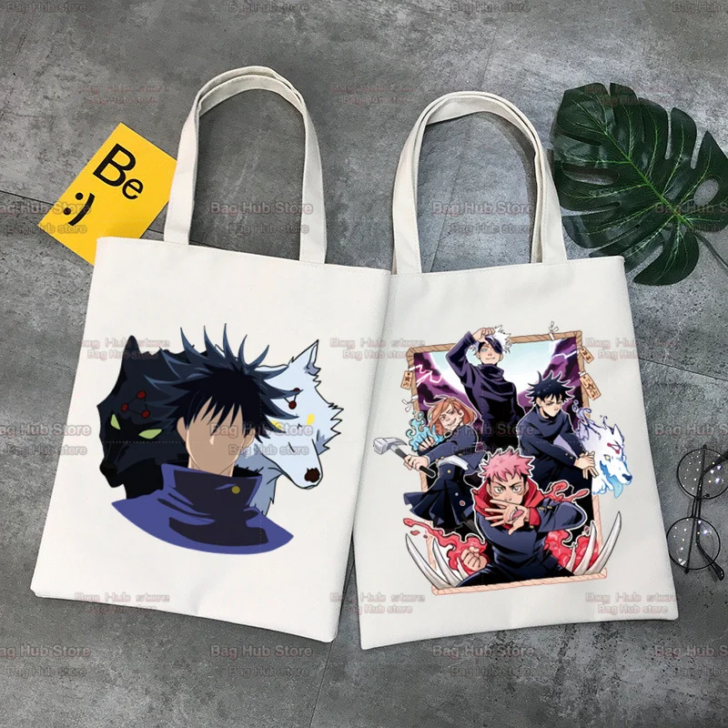 

Jujutsu Kaisen Shopping Bag Eco Shopper Recycle Bag Reusable Tote Custom Totes