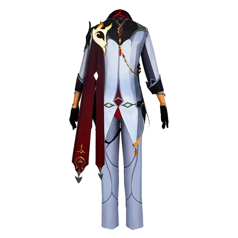 Костюм для косплея Tartaglia игра Genshin Impact карнавальный костюм униформа брюки парики