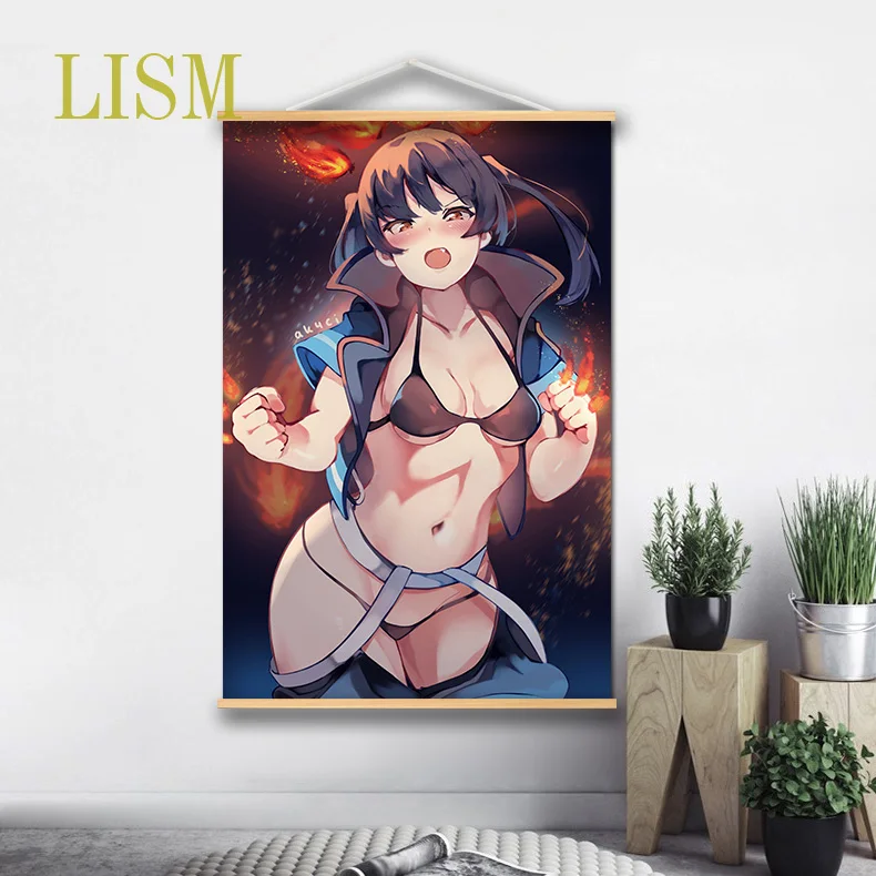 Энен но Шоуботай, Огненная бригада: Котацу Тамаки, Принцесса Хибана, Озе Маки, Аниме-манга настенный постер из массива дерева на подвеске