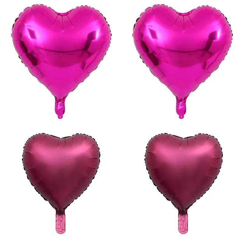 

10 Pack Rose Red Balloons 18 Inch Aluminum Film Balloons for Party Decorations Birthday Graduation Wedding Holiday Balloons
