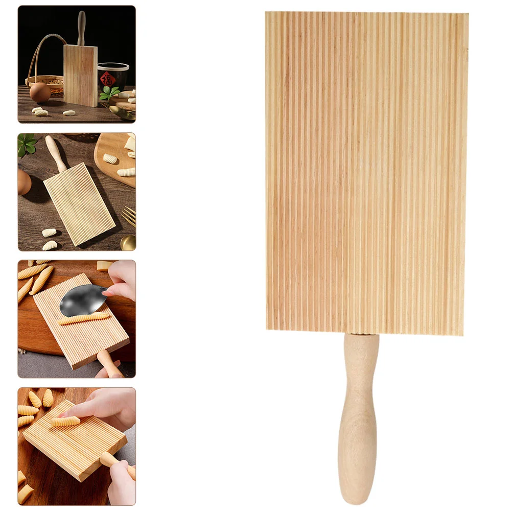 

Board Gnocchi Pasta Maker Wood Wooden Paddle Cutting Garganelli Spaghetti Makers Roller Cheese Rolling Tools Rack Stripper