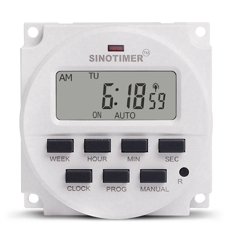 

4X SINOTIMER TM618SH-1 1 Second Weekly Programmable Digital Timer Automatically Turn On Off Microcomputer Time
