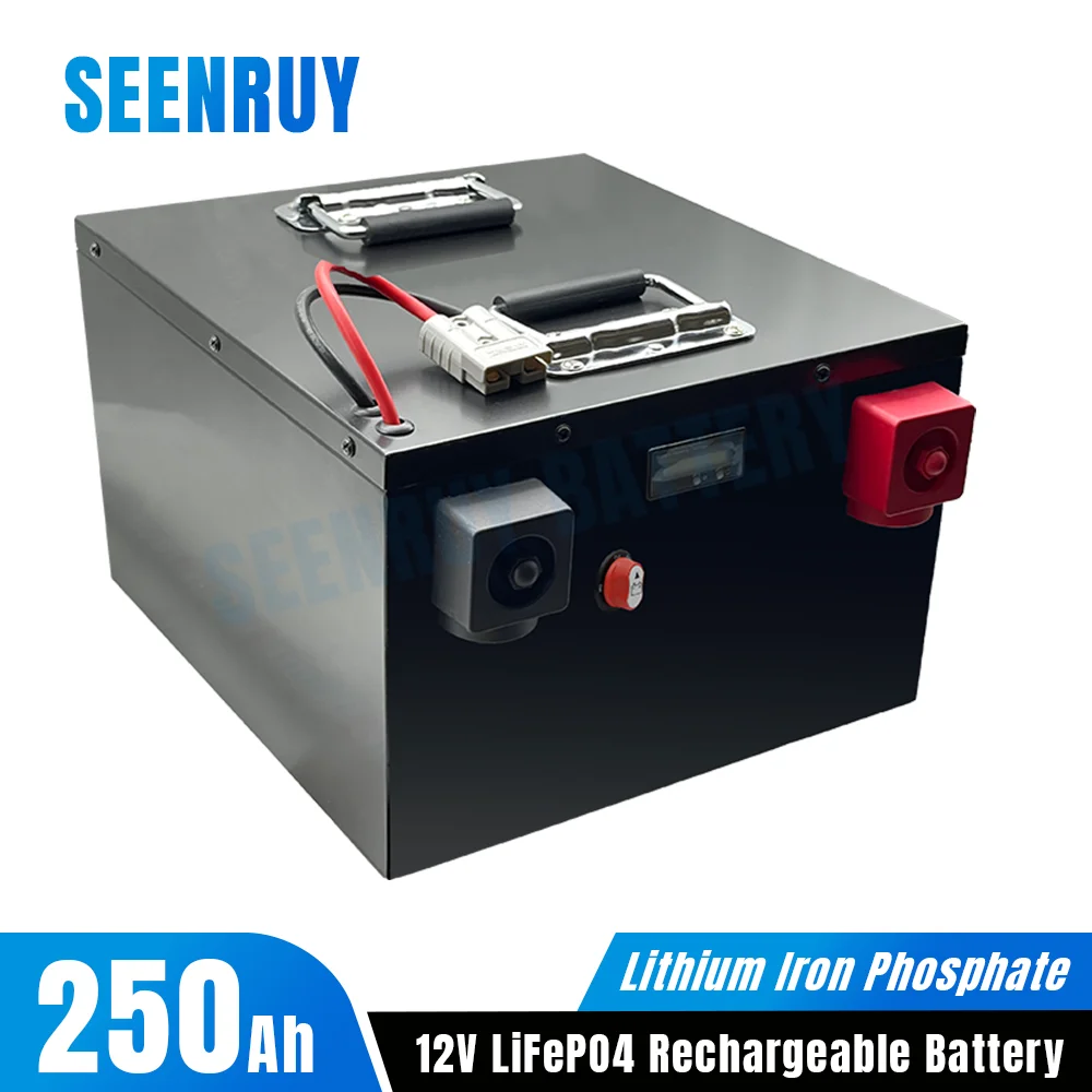 Аккумулятор Lifepo4 12 в 250 Ач Встроенный BMS по выбору Bluetooth для домов на колесах, дома на колесах, камеры для хранения солнечной энергии