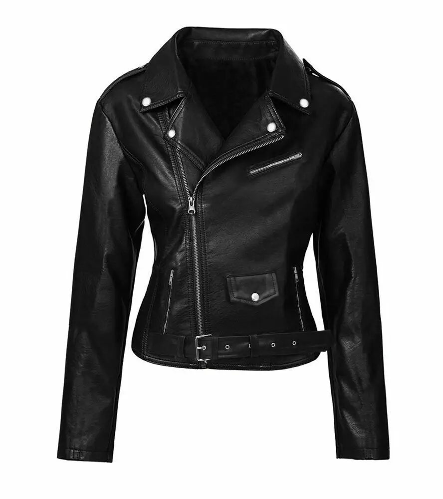 Women Faux Leather Biker Jacket Serpents Jughead Jones Genuine Leather Jacket Coat