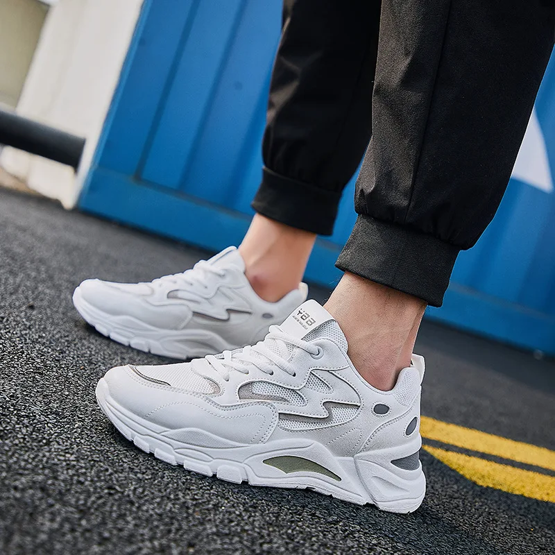 

BCEBYL New Fashion Men's Spring Autumn Popular Thick-soled Sports Shoes Casual Mesh Breathable Running Shoes Zapatos De Mujer