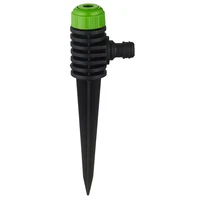 3pcs lawn sprinklers full rotational with ground spike 12 inch water hose connection gardening accessories 19 56 53 5 cm