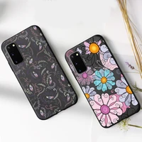 flower phone case for samsung galaxy s20 s22ultra s10e s10 plus s9 s8 s20fe s21 s22 s7 edge note 9 8 20 10lite silicone cover