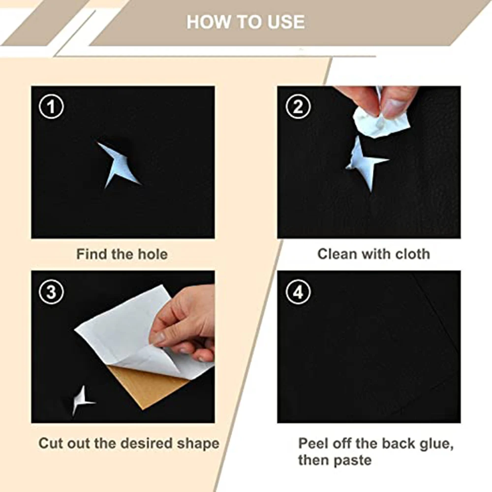 Самоклеящиеся наклейки для дивана 50/100x137 см 20 цветов | Заплатки