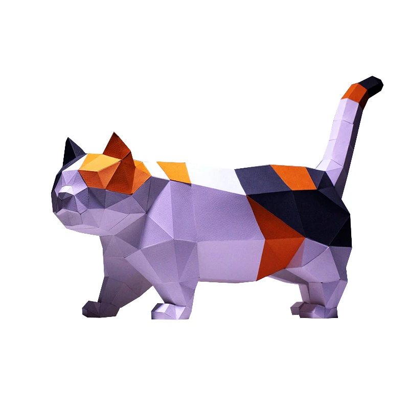 54 см стоящая полная кошка Милая Кошка Животное Домашнее украшение для пола