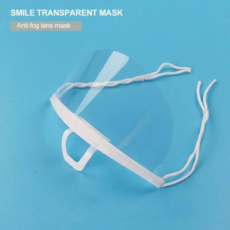 

10pcs Transparent Plastic Masks Catering Food Special Hotel Kitchen Restaurant Anti-Saliva Chef Masks Waterproof Shield Dropship
