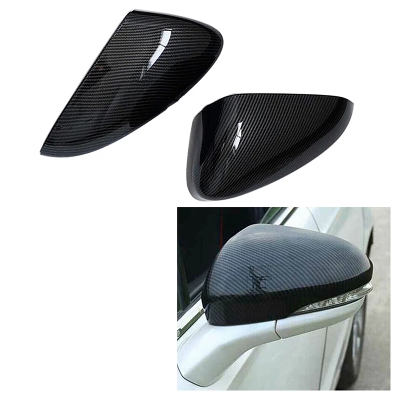 

Чехол для бокового зеркала заднего вида из углеродного волокна, отделка, чехлы для заднего зеркала, оболочка для Ford Fusion 2013-2021