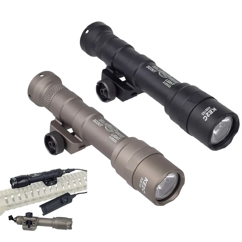 Тактический M600B M600C M600U M600V-IR Мощный фонарик для страйкбола скаут винтовка