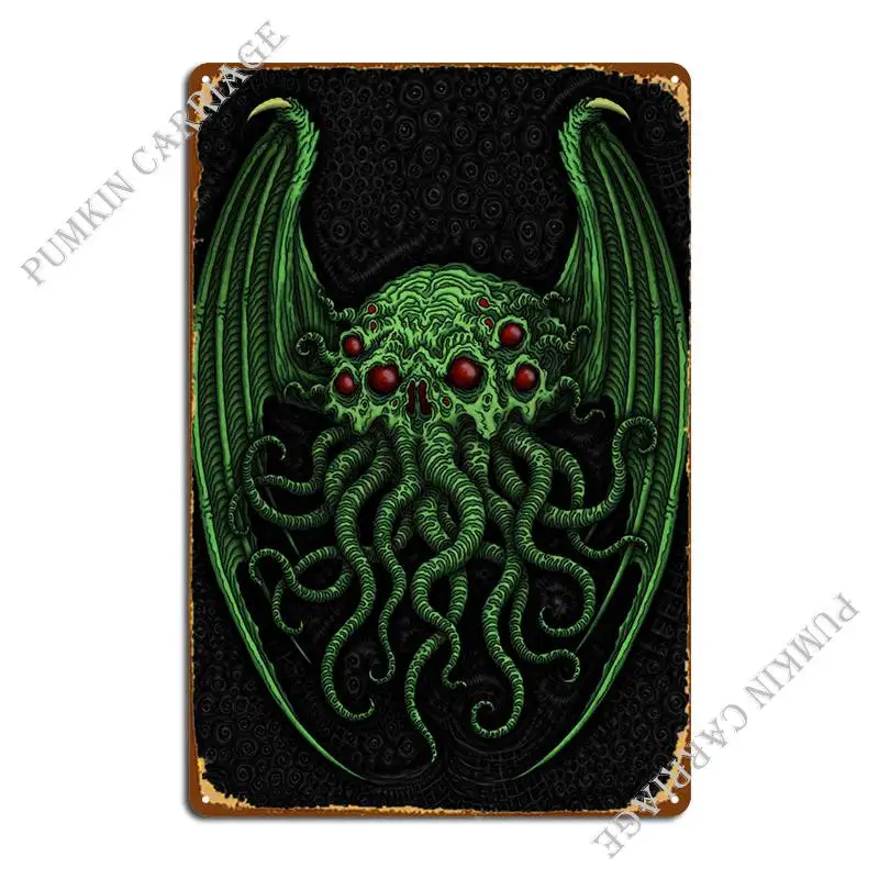 

Большой металлический плакат Cthulhu