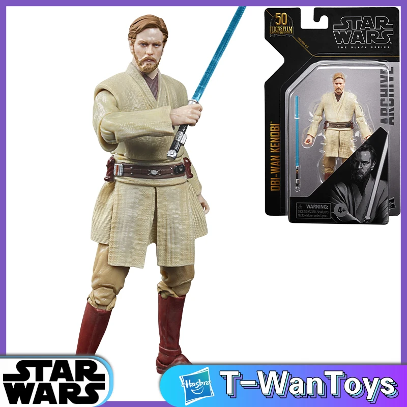 

Star Wars The Black Series Archive Prequel Trilogy Hasbro Lucasfilm 50Th Anniversary 6-Inch-Scale Obi-Wan Kenobi Figure Original