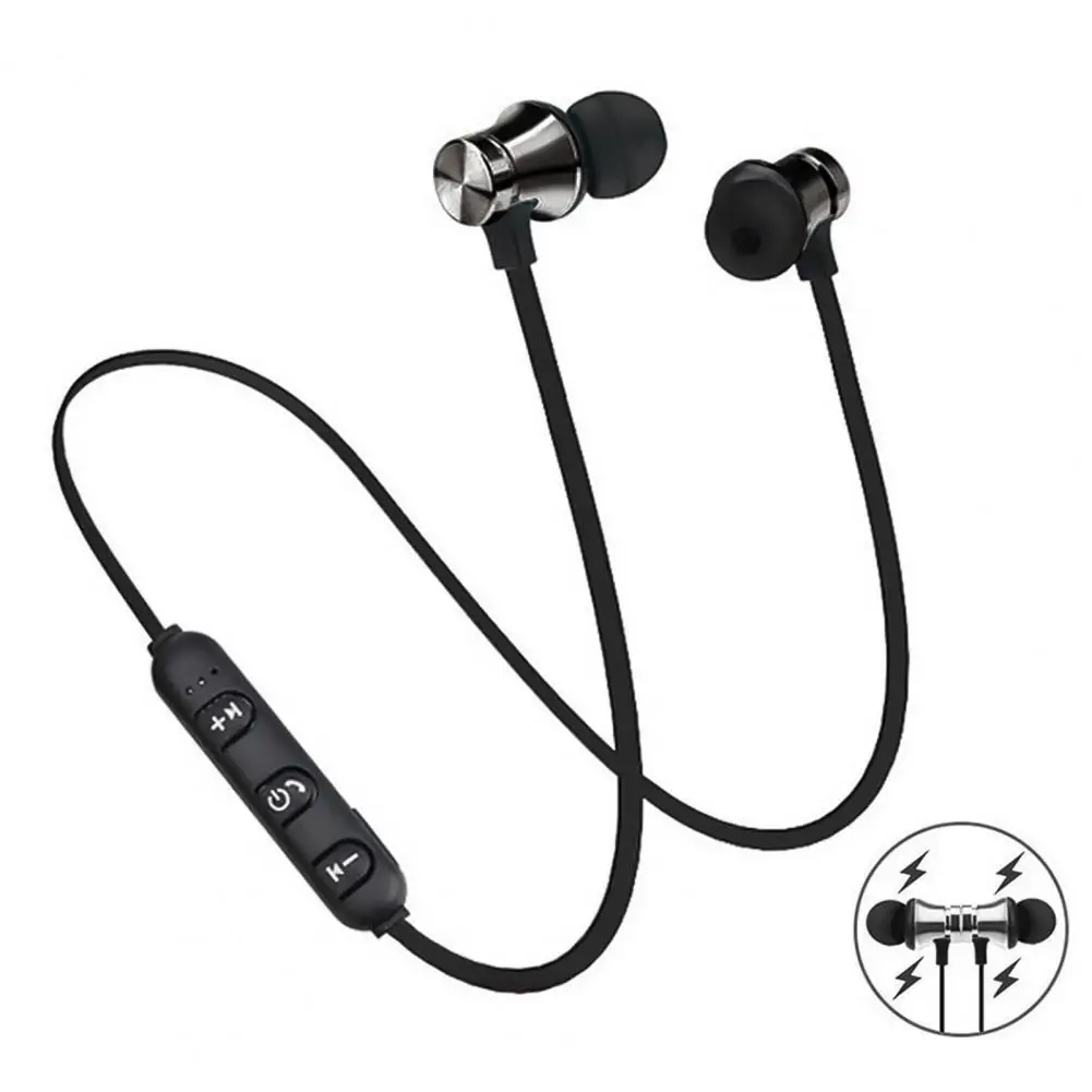 

Magnetic Wireless Earphone Bluetooth Earphone Stereo Sports Waterproof Earbuds Wireless in-ear Headset with Mic Free shipping